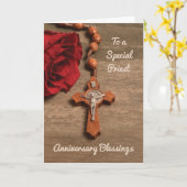 Priesterordnung Rote Rose und Rosary Karte (Gelbe Blume)