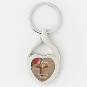 Priesterordnung Rote Rose und Rosary Schlüsselanhänger (Vorderseite)