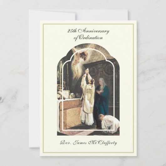 Priesterortung Jubiläum Einladung (Vorderseite)