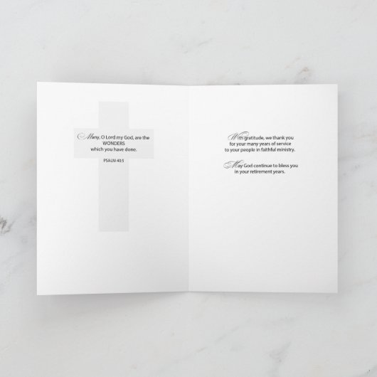 Priesterruhestand, Goldschmiedehütte auf Schwarz u Karte (Innenseite)