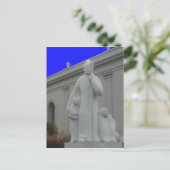 Priesterstatue Postkarte (Stehend Vorderseite)