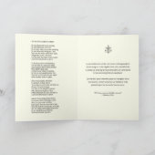 Priestertum Foto Gebetsschrift Religiöse Karte (Innenseite)