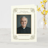 Priestertum Foto Gebetsschrift Religiöse Karte (Gelbe Blume)