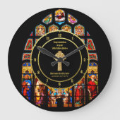 Priesterweihe Ordination Gegner festgehaltenes Gla Große Wanduhr (Vorderseite)