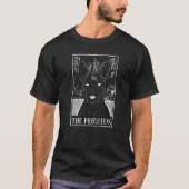Priestess Dog Basenji Tarot Card Pagan Goblincore T-Shirt (Vorderseite)