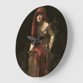 Priestess of Delphi, 1891 von John Collier Große Wanduhr (Winkel)