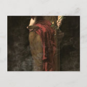 Priestess of Delphi, 1891 von John Collier Postkarte (Vorderseite)