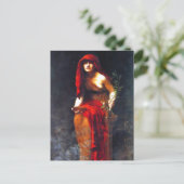 Priestess of Delphi ~ Collier Fine Art Malerei Postkarte (Stehend Vorderseite)