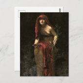 Priestess von Delphi von John Collier Postkarte (Vorne/Hinten)
