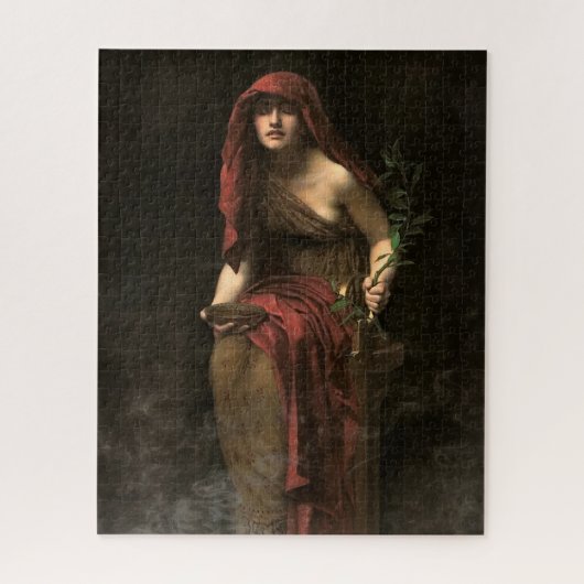 Priestess von Delphi von John Collier Puzzle (Vertikal)