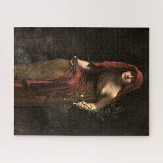 Priestess von Delphi von John Collier Puzzle (Horizontal)