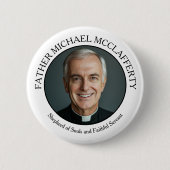 PRIESTHOLFOTO EINFACH SCHWARZ UND WEISS BUTTON (Vorderseite)