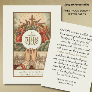 PRIESTHOOD SONNTAG PERSONALISIERT PRAYER CARDS PLATZKARTE