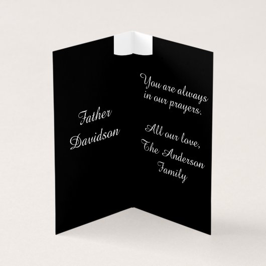 Priestliche Ordination Karte (Innenseite)