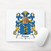 Prieur Familienwappen Mousepad (Mit Mouse)