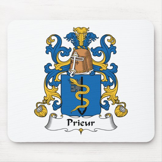 Prieur Familienwappen Mousepad (Vorne)