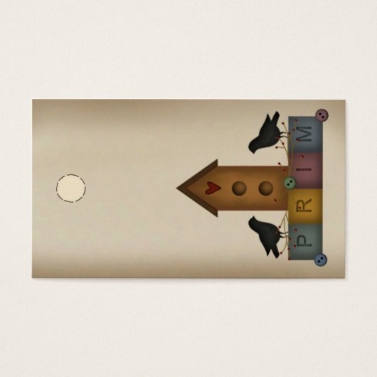 Prim Birdhouse Hang Tag (Vorderseite)