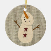 Prim Country Snowman Ornament (Vorne)