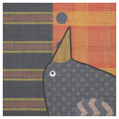 Prim Crow auf Pumpkin Fat Quarter Stoff (Muster)
