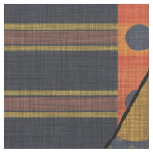 Prim Crow auf Pumpkin Fat Quarter Stoff (Nahaufnahme)