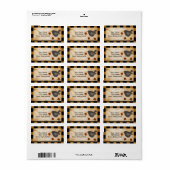 Prim Crow- und Acorns-Adressenmarken Adressaufkleber (Vorne)