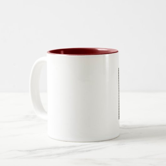 Prim Land-Weihnachtswintersnowman-Kaffee-Tasse Zweifarbige Tasse (Vorderseite Links)