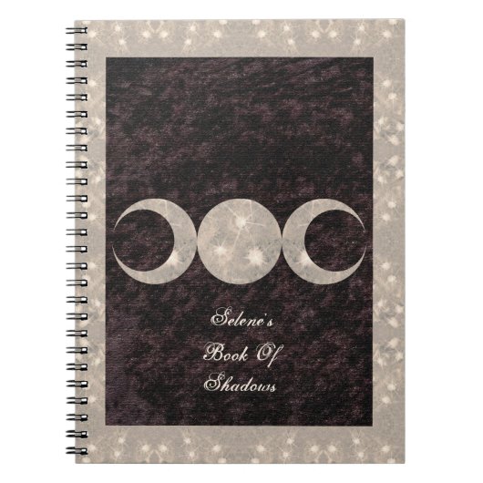 Prim Moon Design Book of Shadows BOS Grimoire Notizblock (Vorderseite)