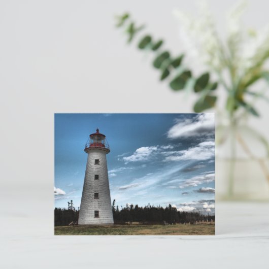 Prim Point Lighthouse Postkarte (Stehend Vorderseite)