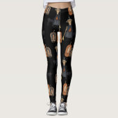 Prim Pumpkin, Hexe, Katze | Halloween Leggings (Vorderseite)