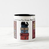 Prim Quilt Patchwork Zweifarbige Tasse (Mittel)