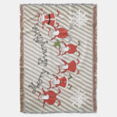 Prim Santas Merry Everything Wurfdecke Decke (Vorderseite Vertikal)