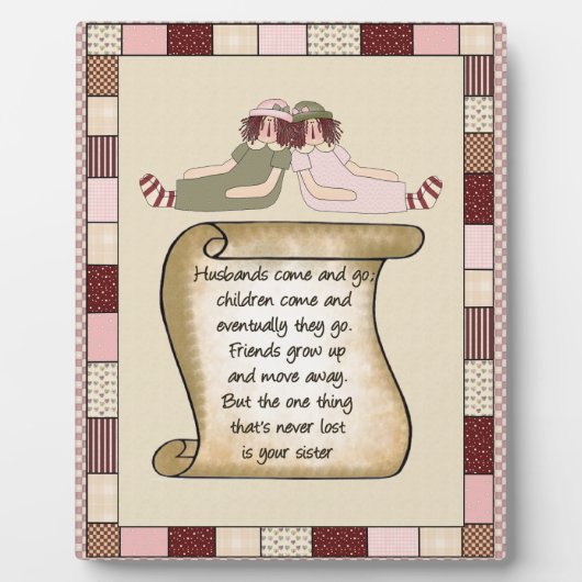 Prim Sisters Geem Plaque Fotoplatte (Vorderseite)