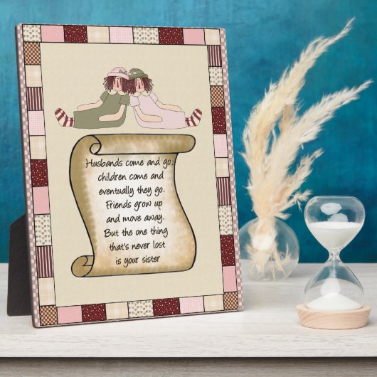 Prim Sisters Geem Plaque Fotoplatte (Seite)