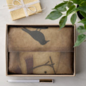 Prim Snowman and Crow Seidenpapier (Geschenk)