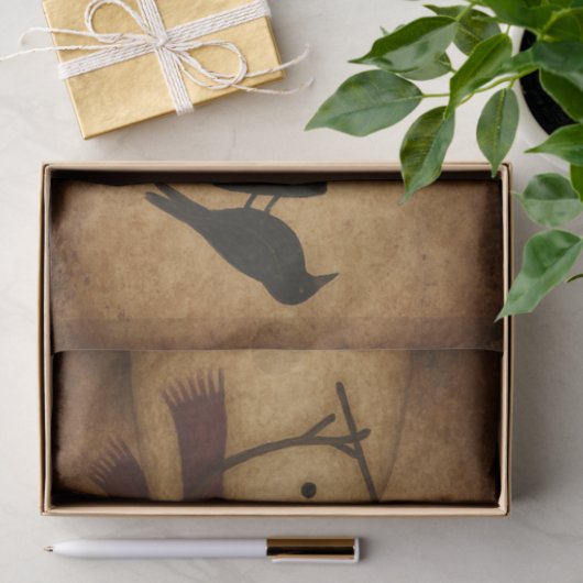 Prim Snowman and Crow Seidenpapier (Geschenk)