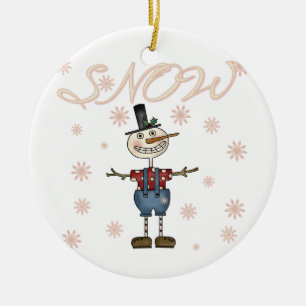 Prim Snowman Keepake Ornament