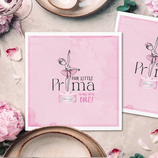Prima Ballerina Birthday Napkin Serviette