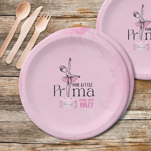 Prima Ballerina Birthday Plate Pappteller
