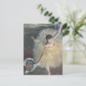 Prima Ballerina Bowing auf Bühne Edgar Degas Postkarte (Stehend Vorderseite)