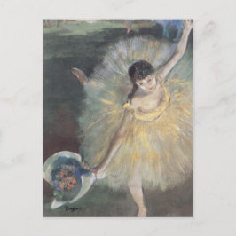 Prima Ballerina Bowing auf Bühne Edgar Degas Postkarte