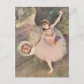 Prima Ballerina Bowing auf Bühne Edgar Degas Postkarte (Vorderseite)
