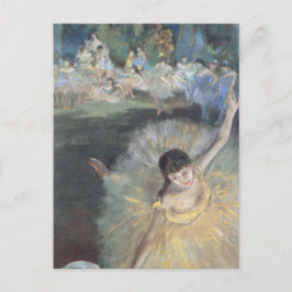 Prima Ballerina Bowing auf Bühne Edgar Degas Postkarte