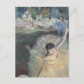 Prima Ballerina Bowing auf Bühne Edgar Degas Postkarte (Vorderseite)