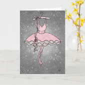 'Prima Ballerina' Card Karte (Gelbe Blume)