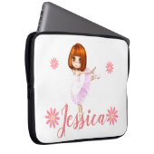 Prima Ballerina Custom Laptopschutzhülle (Vorne Rechts)