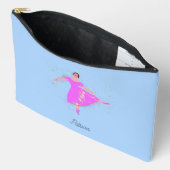 Prima Ballerina Dancer Pink Dress Personalisiert Zubehörtasche (Offen)
