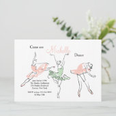 Prima Ballerina Einladung (Stehend Vorderseite)