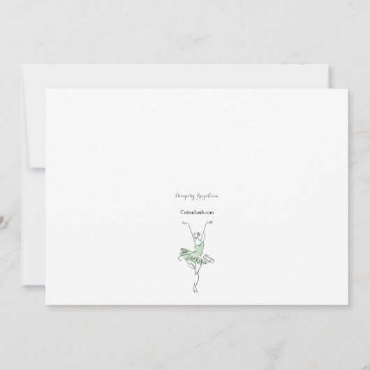 Prima Ballerina Einladung (Rückseite)