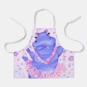 Prima Ballerina Hippo Apron - Funny Painting Schürze (Vorderseite)