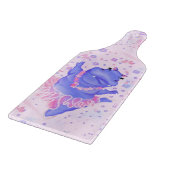 Prima Ballerina Hippo - Bild / Text hinzufügen Schneidebrett (Ecke)